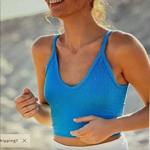 Free people Watch Out Tank in Blue Stone! M/L
